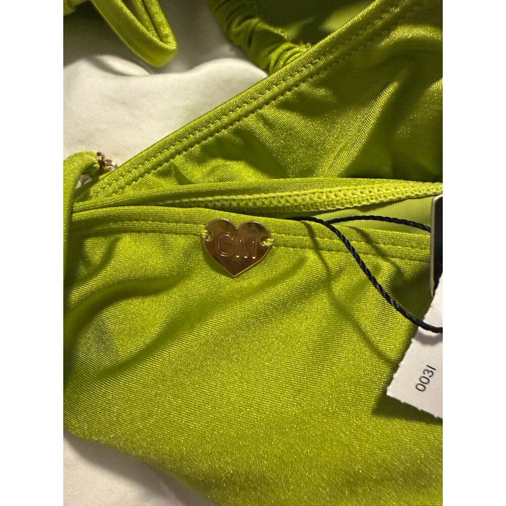 $60 NWT green BATHING SUIT TOP AND BOTTOM Catherine Malagrino small - Picture 6 of 6
